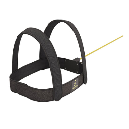 Swizzlestick full harness with yellow stick on white